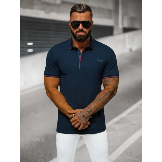 Vīriešu tumši zils polo krekls Team O/DA758