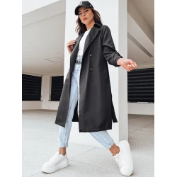 Melns sieviešu plāns mētelis Binc