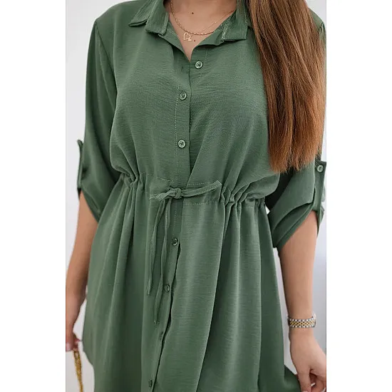 Glow khaki dress 28062