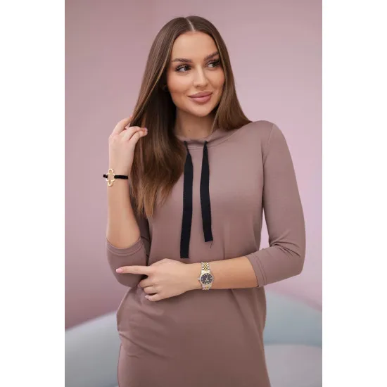 Sieviešu brūna kleita Mimoli 28274