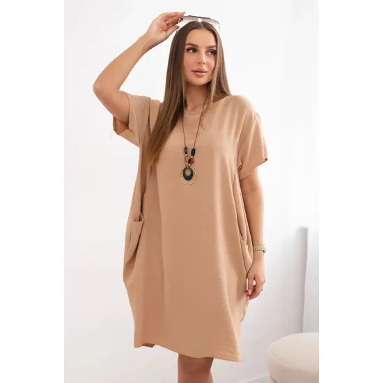 Women's brown dress Sanita 28769