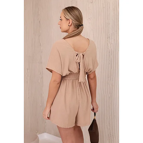Women's brown jumpsuit Divine 29072