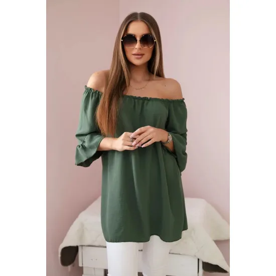 Bluzka damska Lisa w kolorze khaki 28329