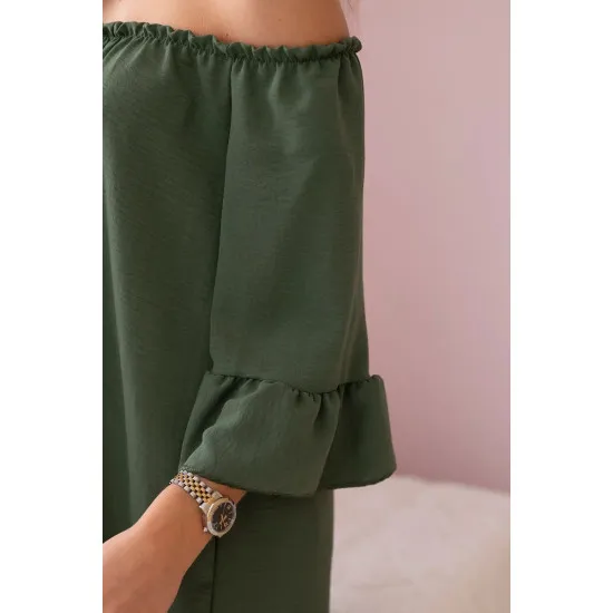 Bluzka damska Lisa w kolorze khaki 28329