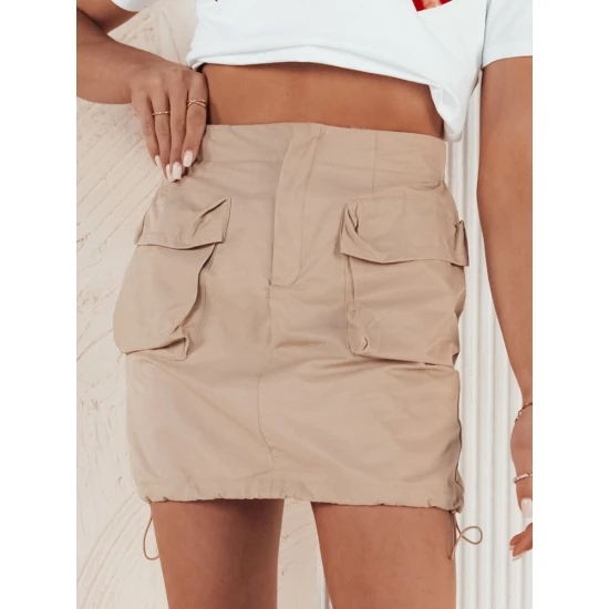 Sieviešu īsi brūni svārki Quilla CY0439