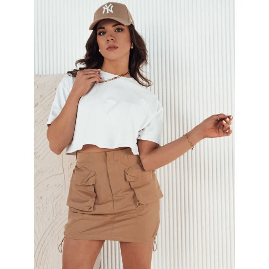 Sieviešu īsi brūni svārki Quilla CY0437