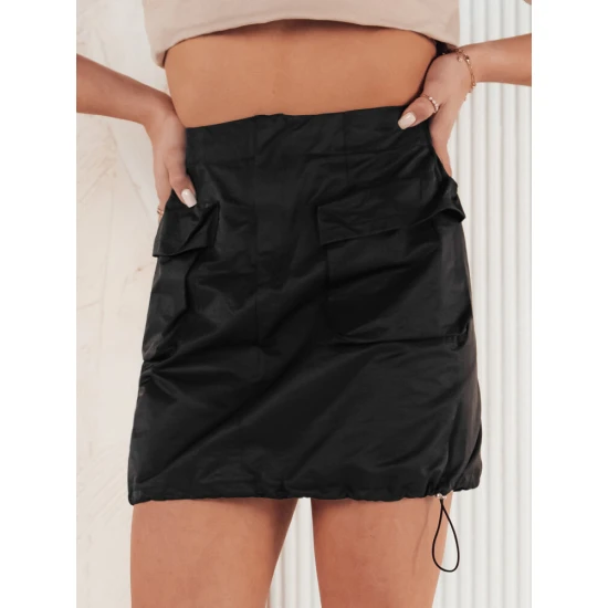 Sieviešu īsi melni svārki Quilla CY0437