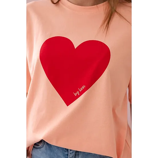 Women's peach Madame T-shirt 28448