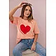Women's peach Madame T-shirt 28448