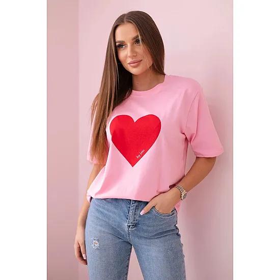 Women's pink T-shirt Madame 28446