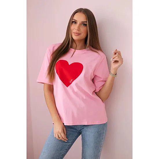 Women's pink T-shirt Madame 28446