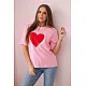 Women's pink T-shirt Madame 28446