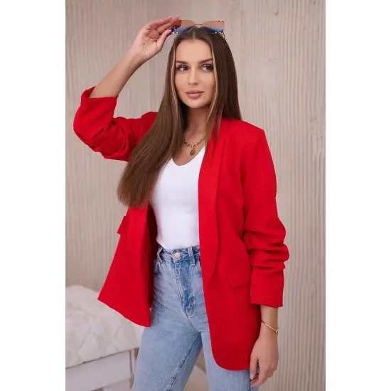 Sieviešu sarkana jaka Luner 23841