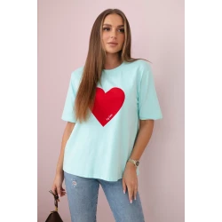 Sieviešu T-krekls Madame ar piparmētru