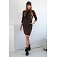 Women's dark brown dress Mimoli 27457