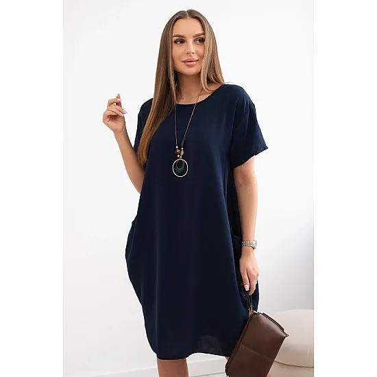 Naisten tummansininen mekko Sanita 28759