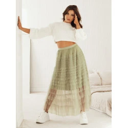 Sieviešu zaļgani svārki Pastella