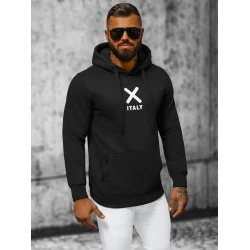 Vīriešu melns džemperis Itālija