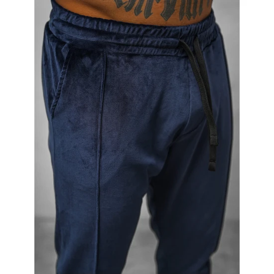 Vīriešu tumši zils velūra komplekts Sinor O/12135Z