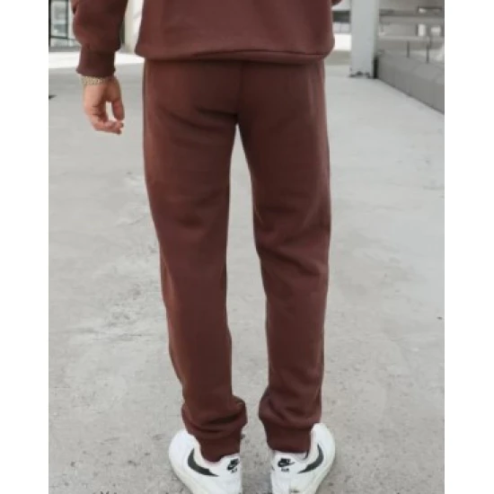 Brūnas vīriešu ikdienas bikses Denir PK3045