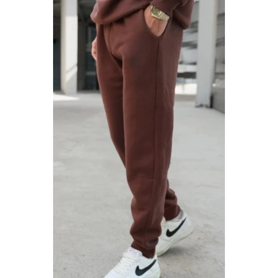 Brūnas vīriešu ikdienas bikses Denir PK3045