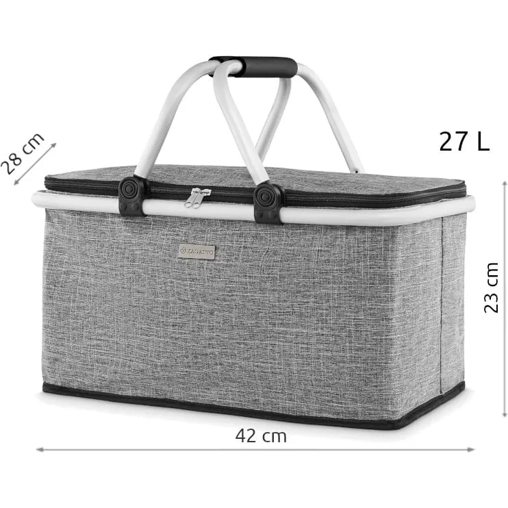 Samba pelēks salokāms piknika/patio maisiņš ZG745