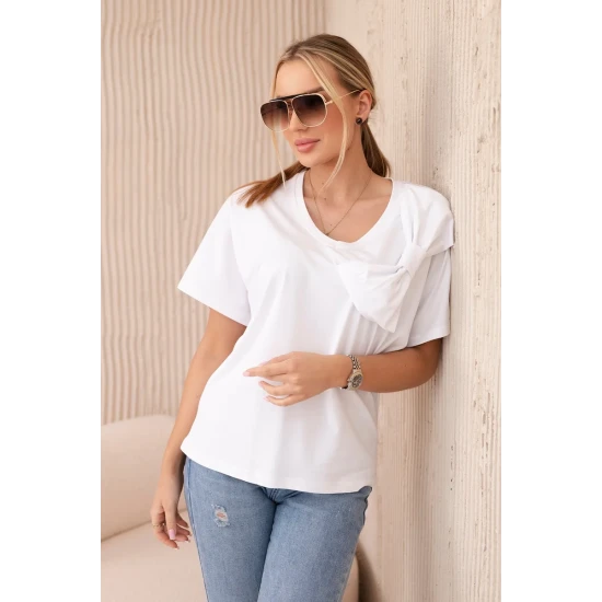 Sieviešu balts T-krekls Korin 28872