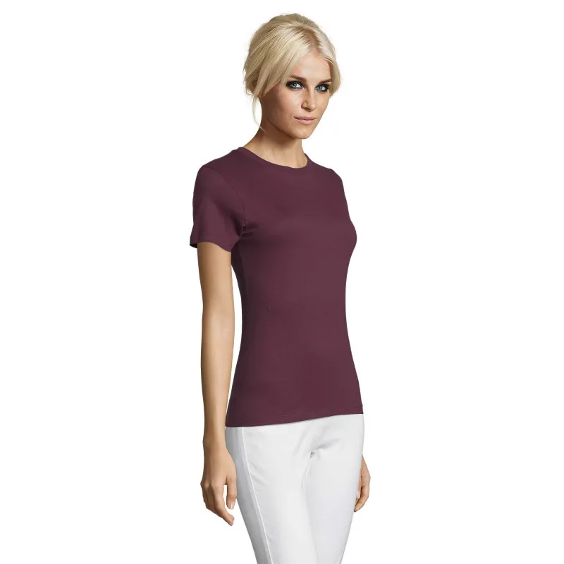 Sieviešu bordo krāsas T-krekls Regent Women 01825