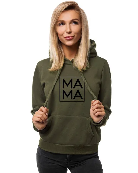 Sieviešu haki džemperis MAMA