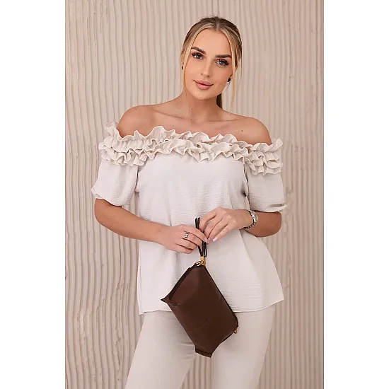 Women's beige blouse Lorena 28903