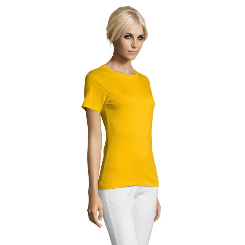 Sieviešu spilgti dzeltens T-krekls Regent Women 01825
