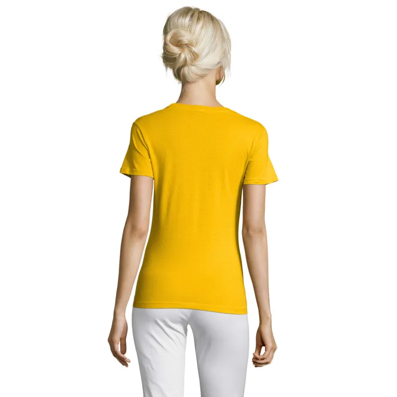Sieviešu spilgti dzeltens T-krekls Regent Women 01825