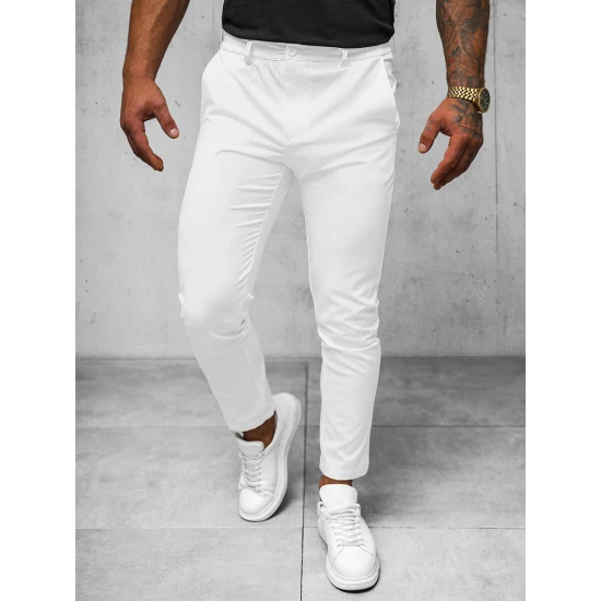 Vīriešu baltas bikses Madero O/1411SP