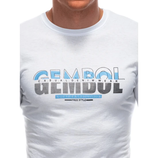 Vīriešu balts Gembol krekls S1921
