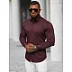 Vīriešu bordo krāsas krekls Classico O/V109