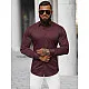Vīriešu bordo krāsas krekls Classico O/V109