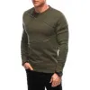 Vīriešu haki džemperis Zipper OM-SSNZ-22FW-005