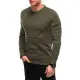 Vīriešu haki džemperis Zipper OM-SSNZ-22FW-005