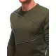 Vīriešu haki džemperis Zipper OM-SSNZ-22FW-005