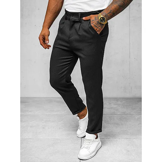 Men's black trousers Renona O/K971SP
