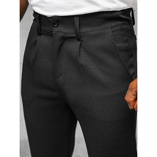 Men's black trousers Renona O/K971SP