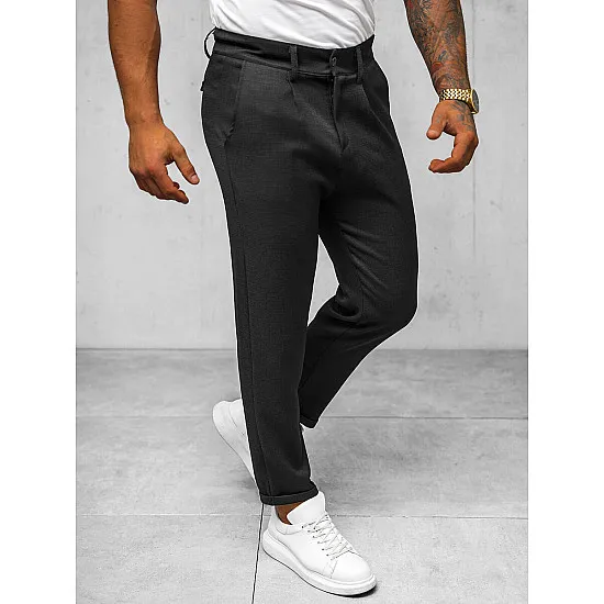Men's black trousers Renona O/K971SP