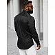 Vīriešu melns krekls Classico O/V108