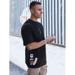 Vīriešu melns T-krekls Wild