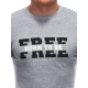Vīriešu pelēks T-krekls Bezmaksas S1924