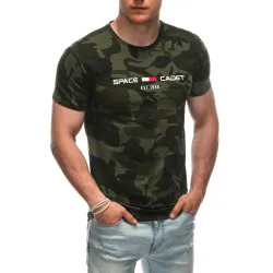 Vīriešu tumši zaļš kamuflāžas krekls Cadet