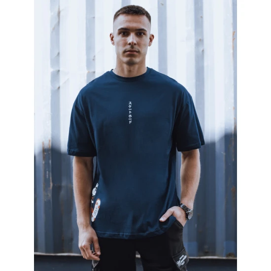 Vīriešu tumši zils krekls Wild RX5507