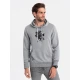Pelēks vīriešu džemperis ar kapuci Vytis B979