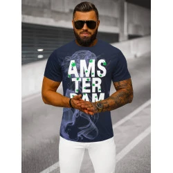 Tumši zils vīriešu krekls Amsterdam