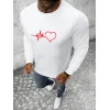 Vīriešu balts džemperis Heart 2001-w01
